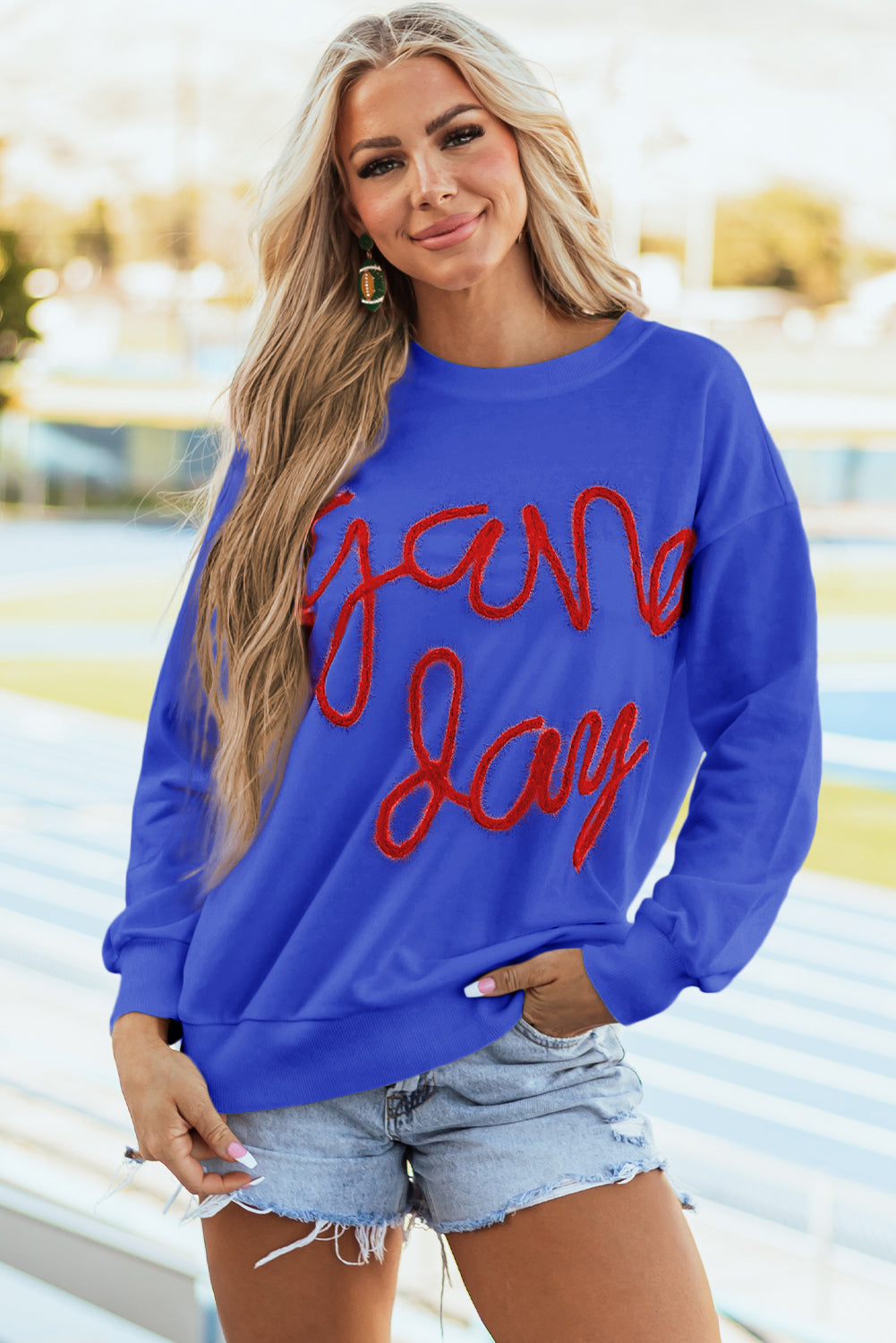 Game Day Drop Shoulder Sweatshirt