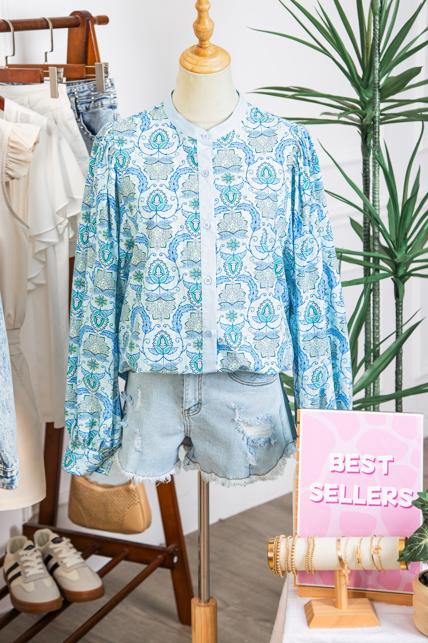 Sweet Paisley Dreams Button Down Top