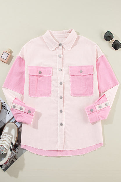 Blush Rush Corduroy Shacket