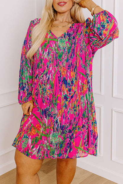 Petal Pop Pleated Dress