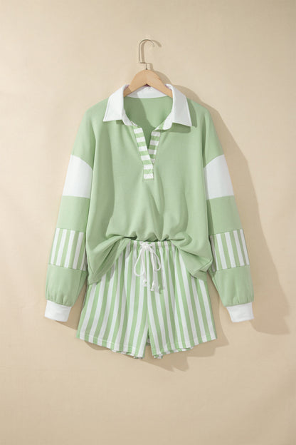 Stripe Expectations Top & Short Set