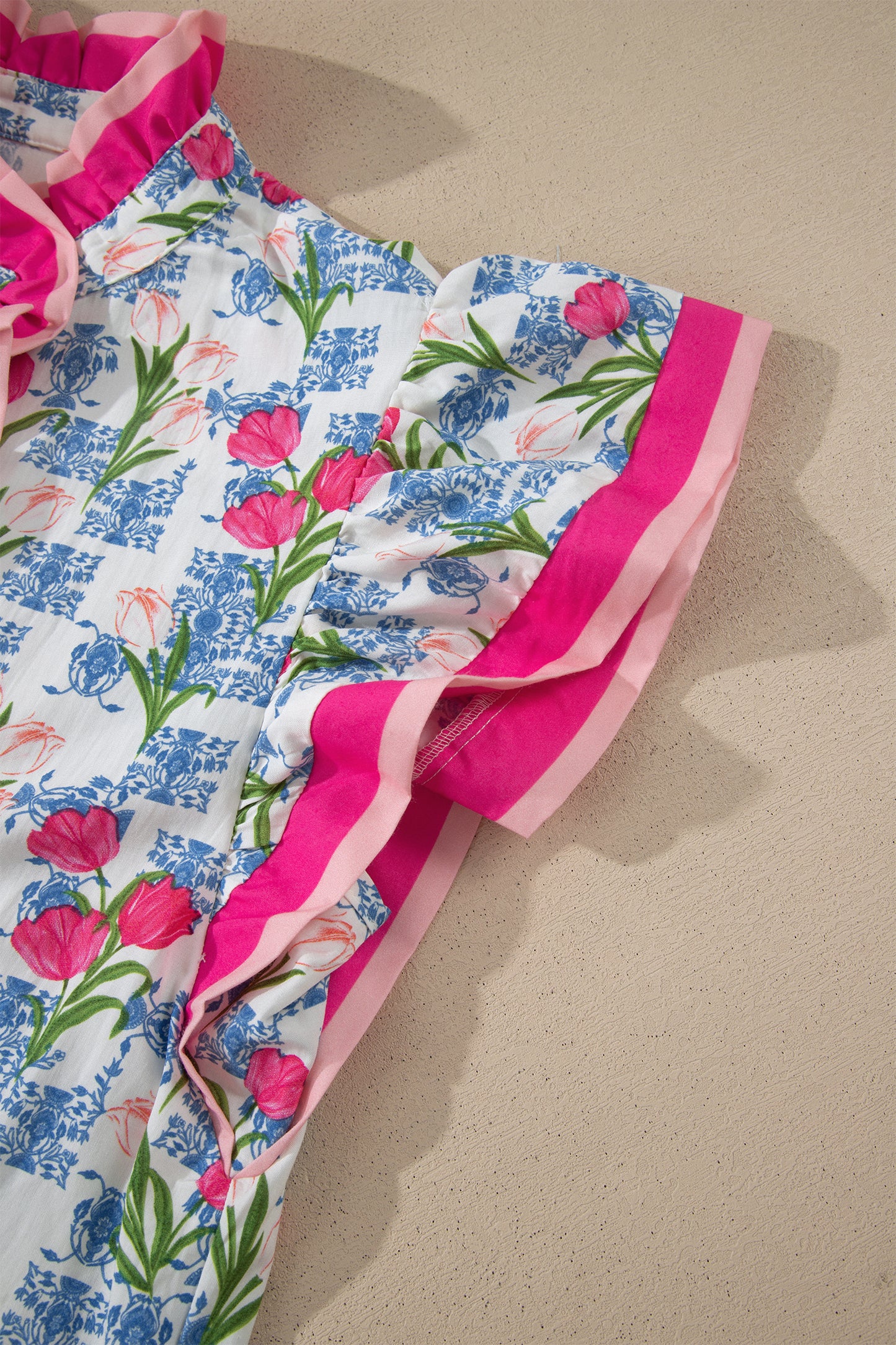 Tulip & Toile Ruffle Top