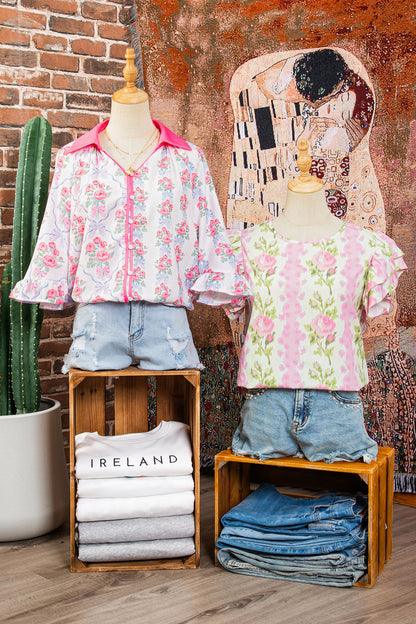 Stop & Smell the Roses Top