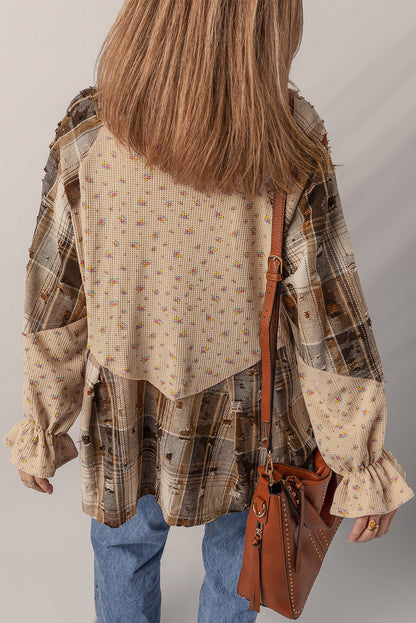 Plaid About You Patchwork Top