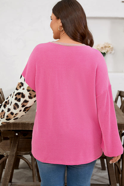 Leopard To My Heart Plus Size Top