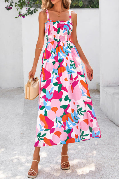 Pink Oasis Floral Maxi Dress