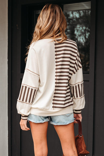Stripe Side Story Henley Top