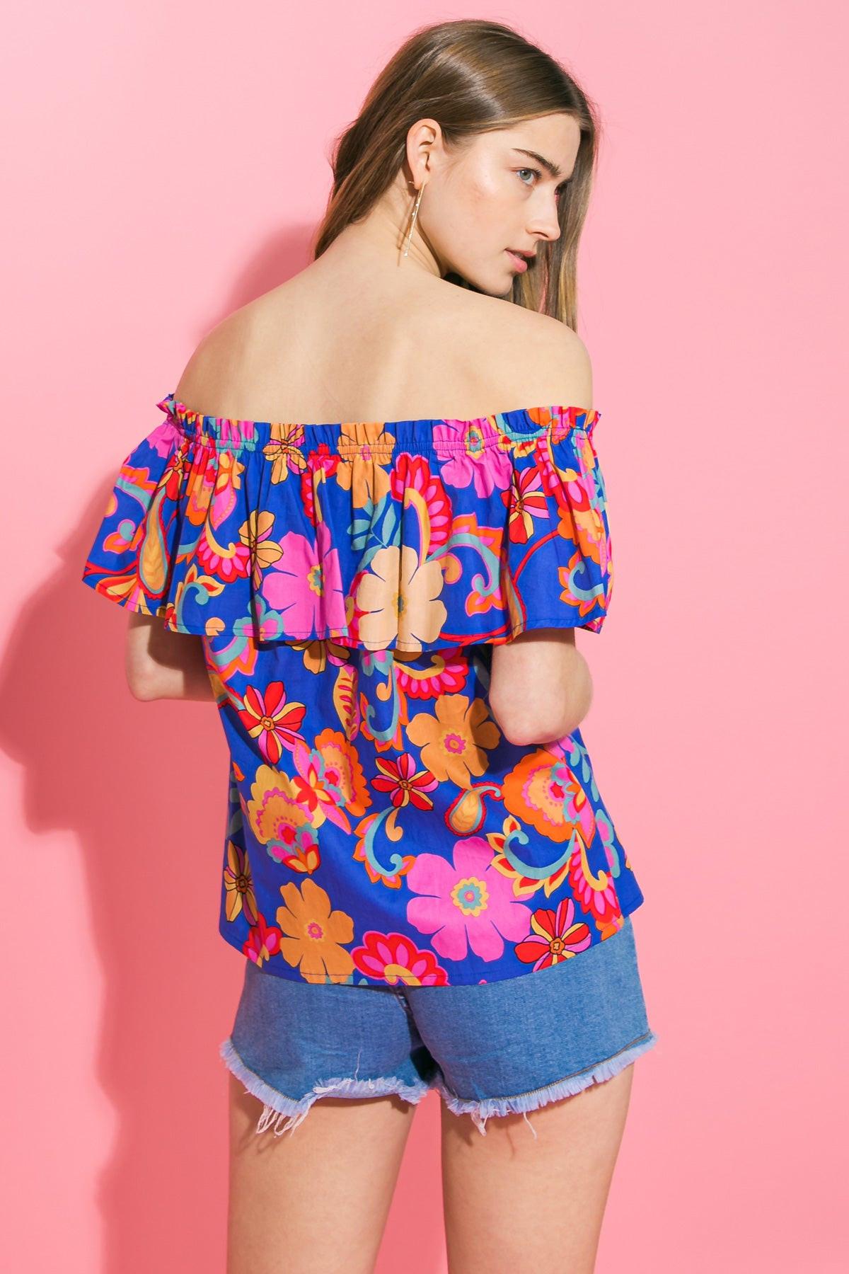 Flying Tomato Believe In Destiny Poplin Top