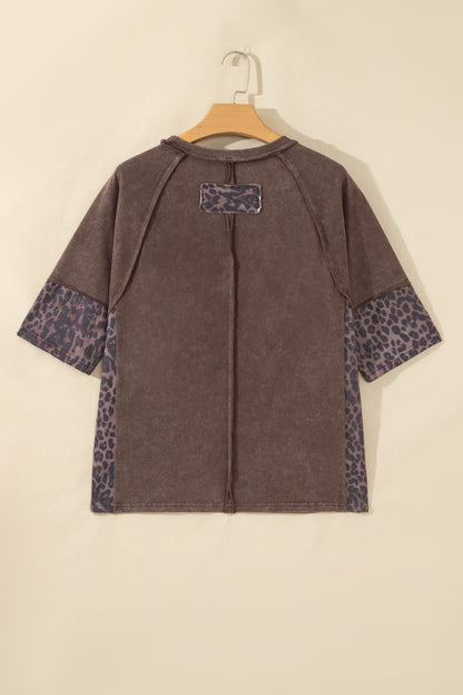 Leopard Star Patch T-Shirt