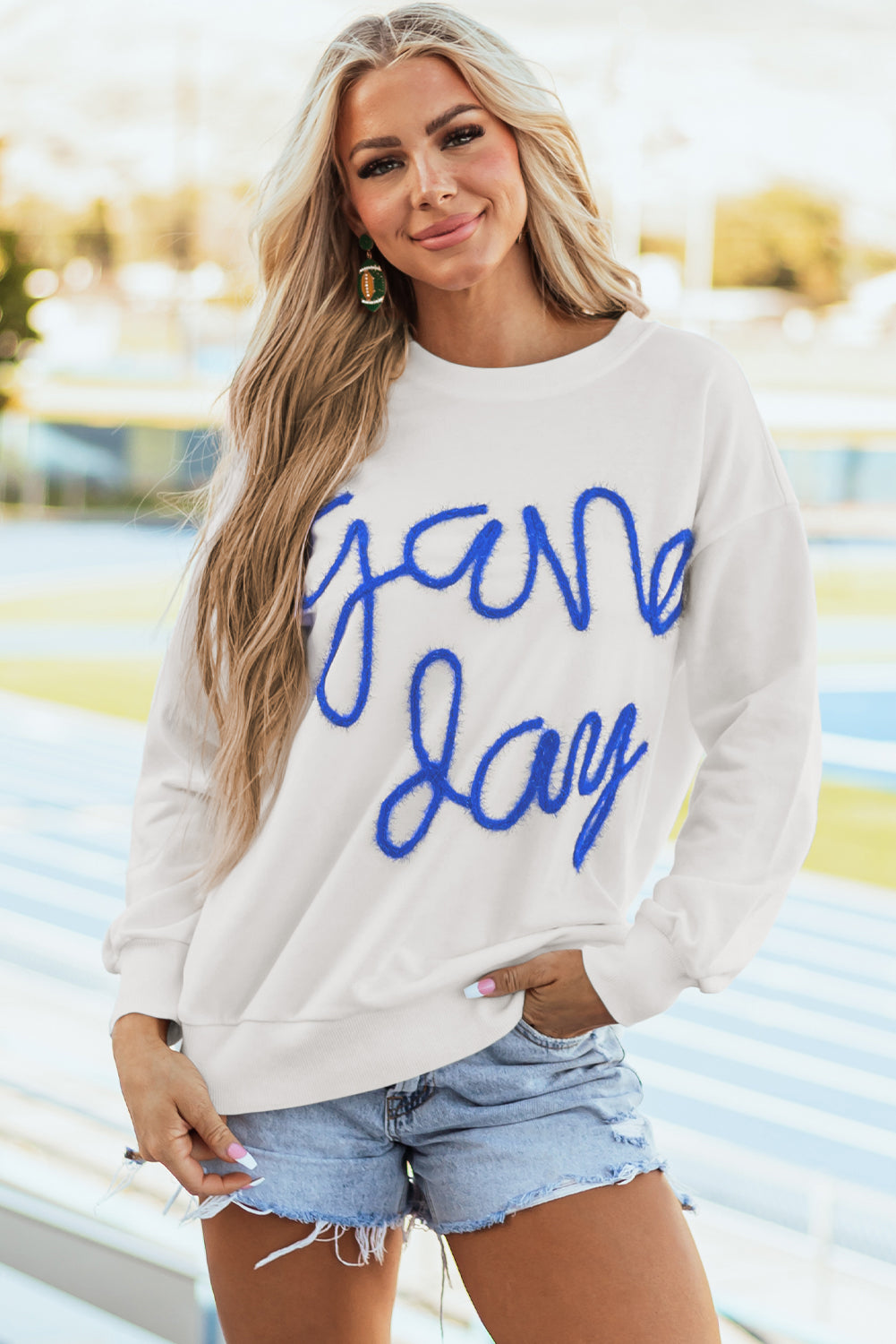 Game Day Drop Shoulder Sweatshirt