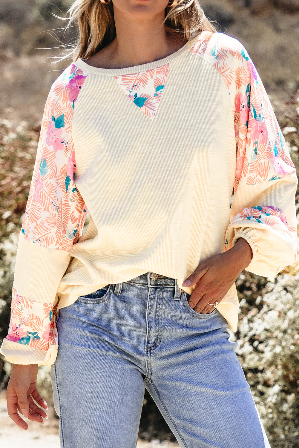 Petal & Patch Balloon Sleeve Top