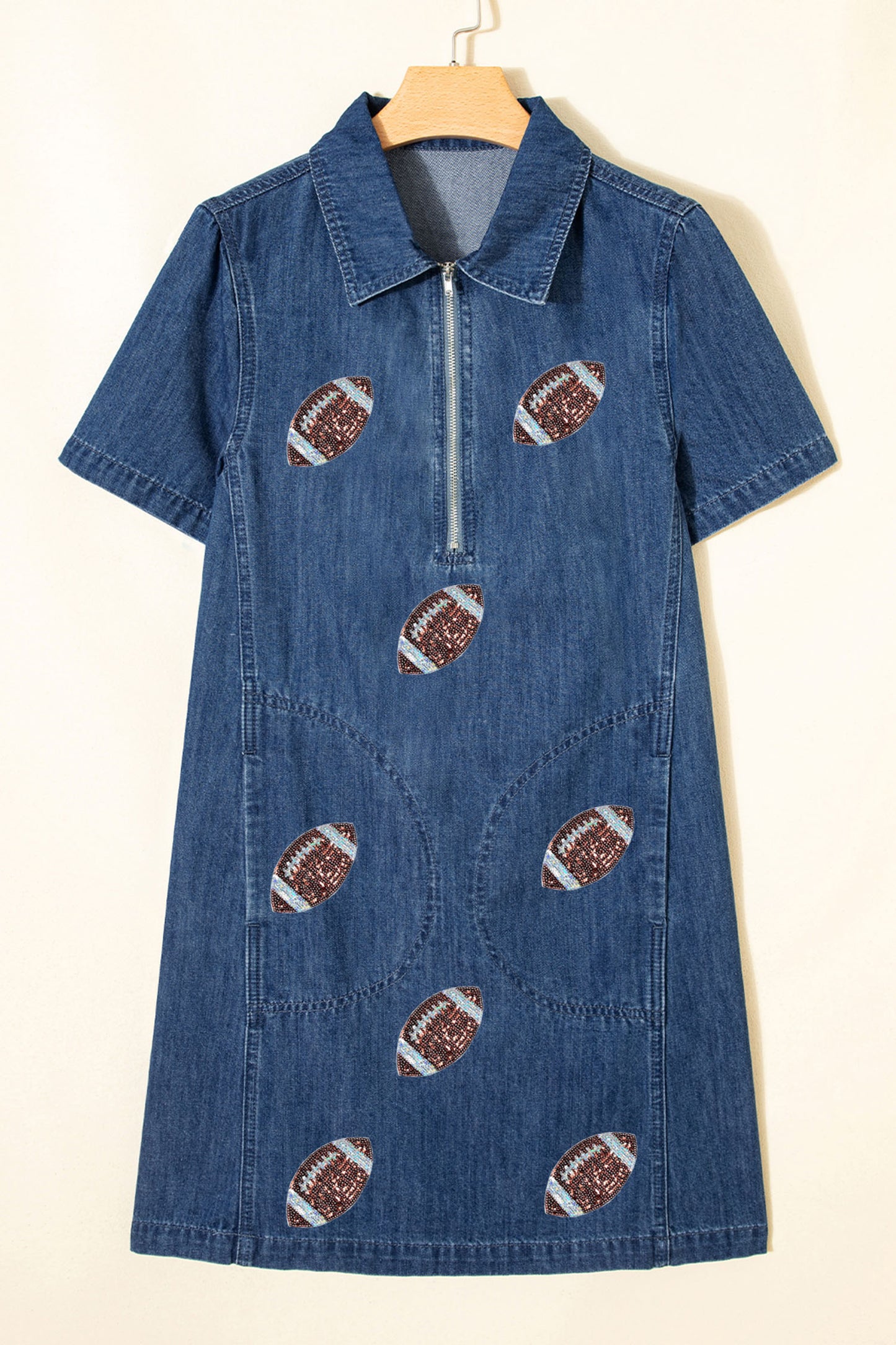 Kickoff Cutie Denim Mini Dress