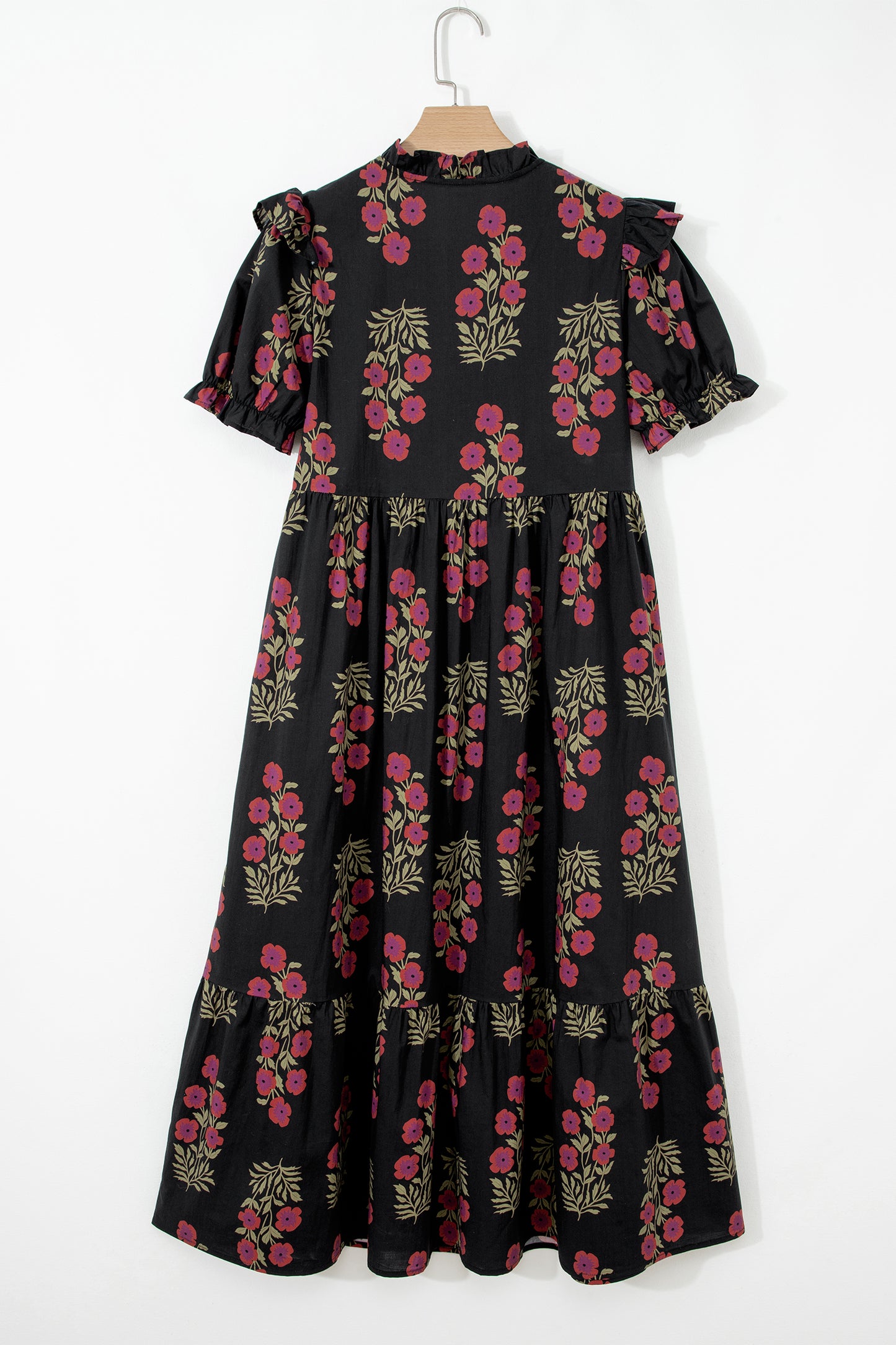 Midnight Garden Stroll Maxi Dress