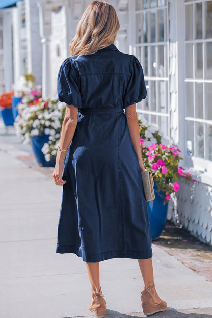 Skylight Chambray Midi Dress