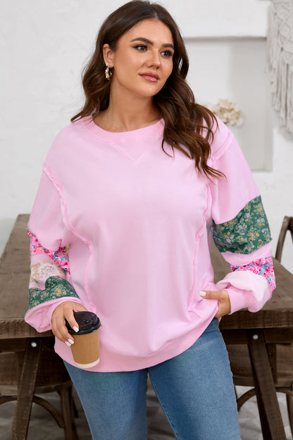 Patch Perfect Floral Plus Size Top