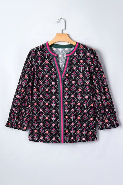 Dark Romance Floral Top