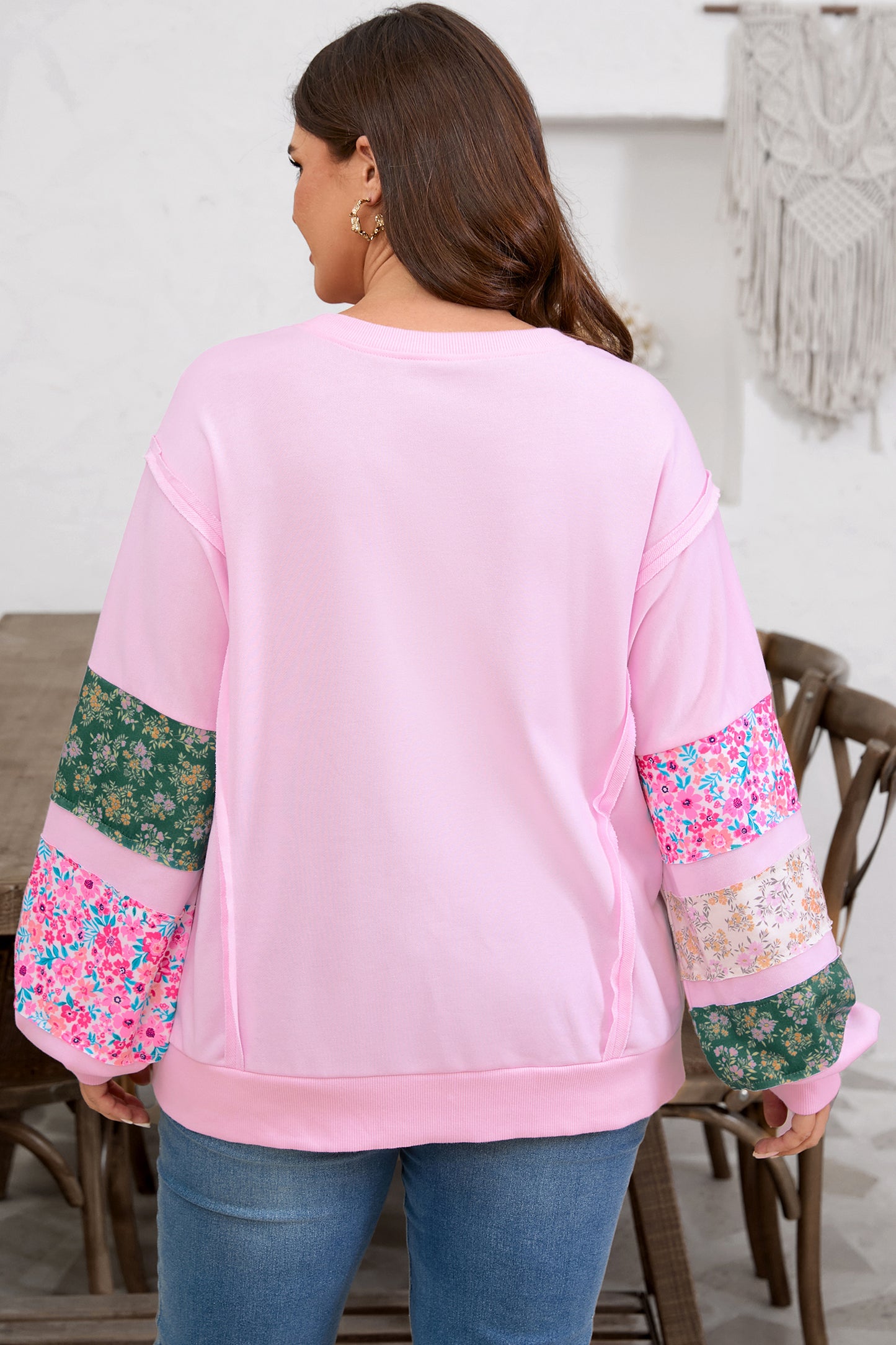 Patch Perfect Floral Plus Size Top