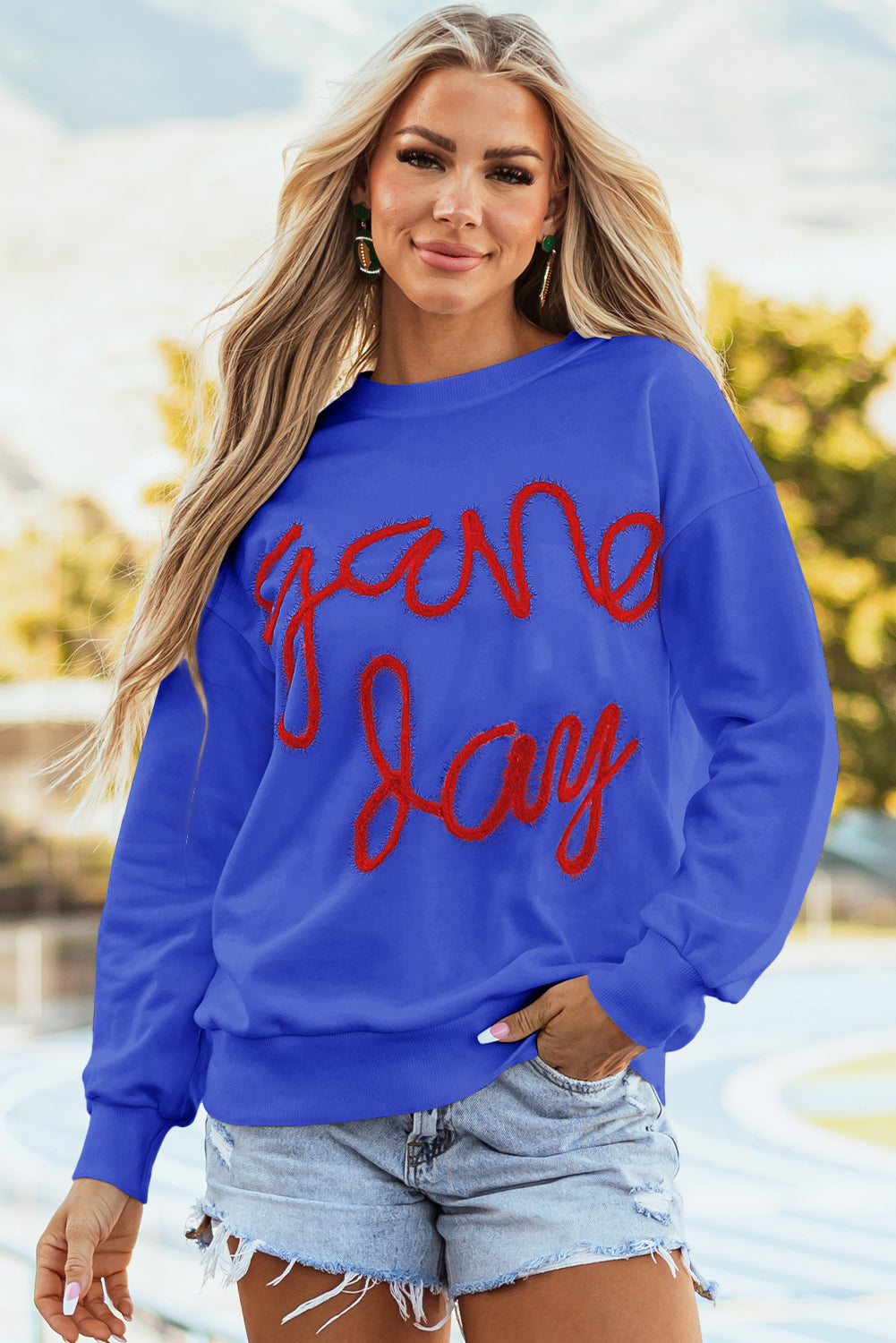 Game Day Drop Shoulder Sweatshirt