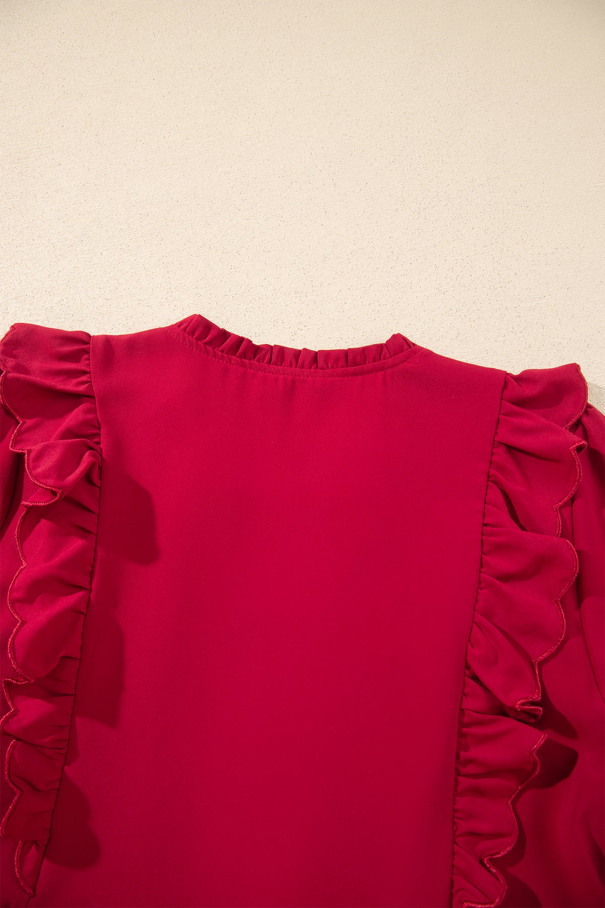 Crimson Charm Midi Dress