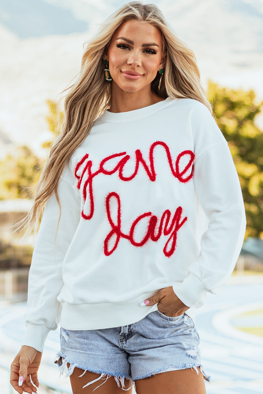 Game Day Drop Shoulder Sweatshirt