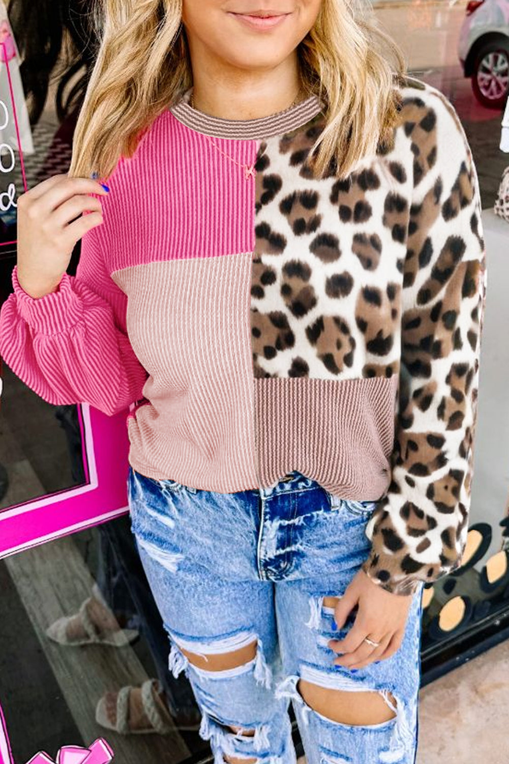 Leopard To My Heart Plus Size Top