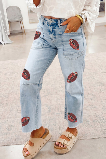 Football Fever Sequin Jeans