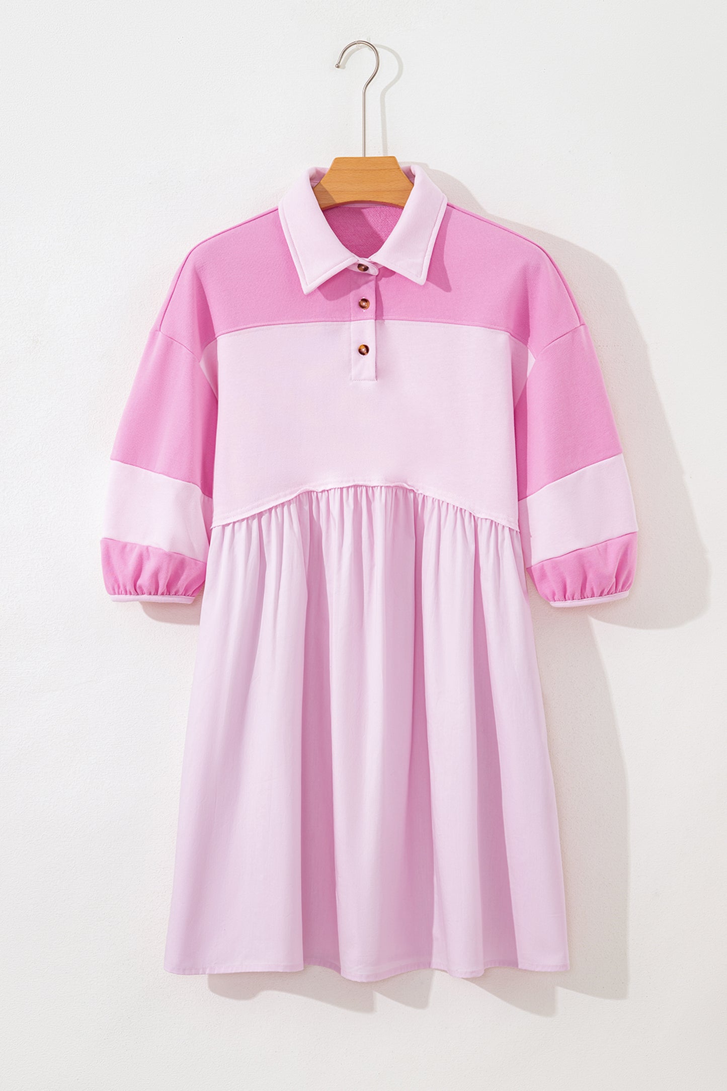 Tickled Pink Babydoll Mini Dress