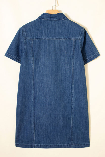 Kickoff Cutie Denim Mini Dress