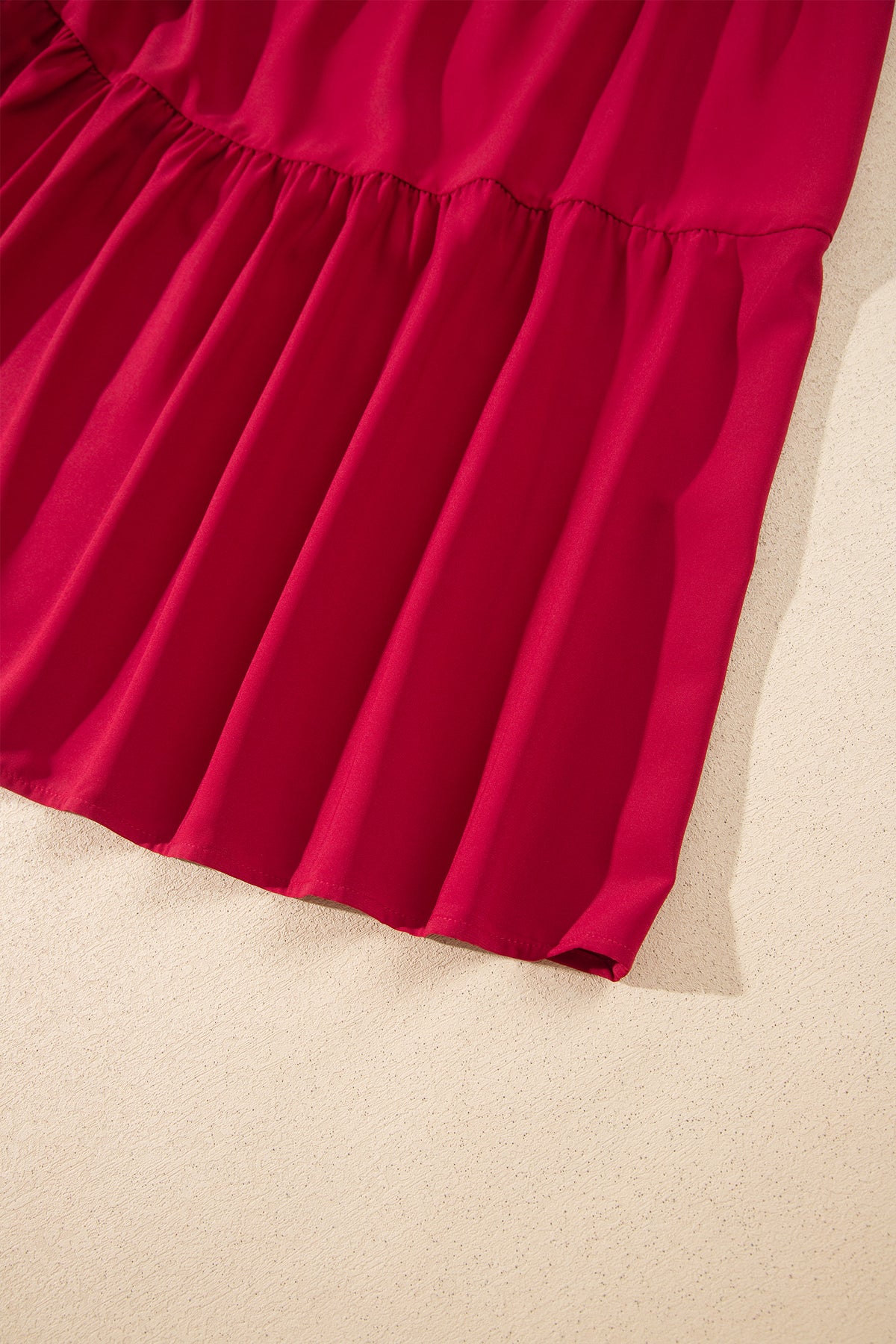 Crimson Charm Midi Dress