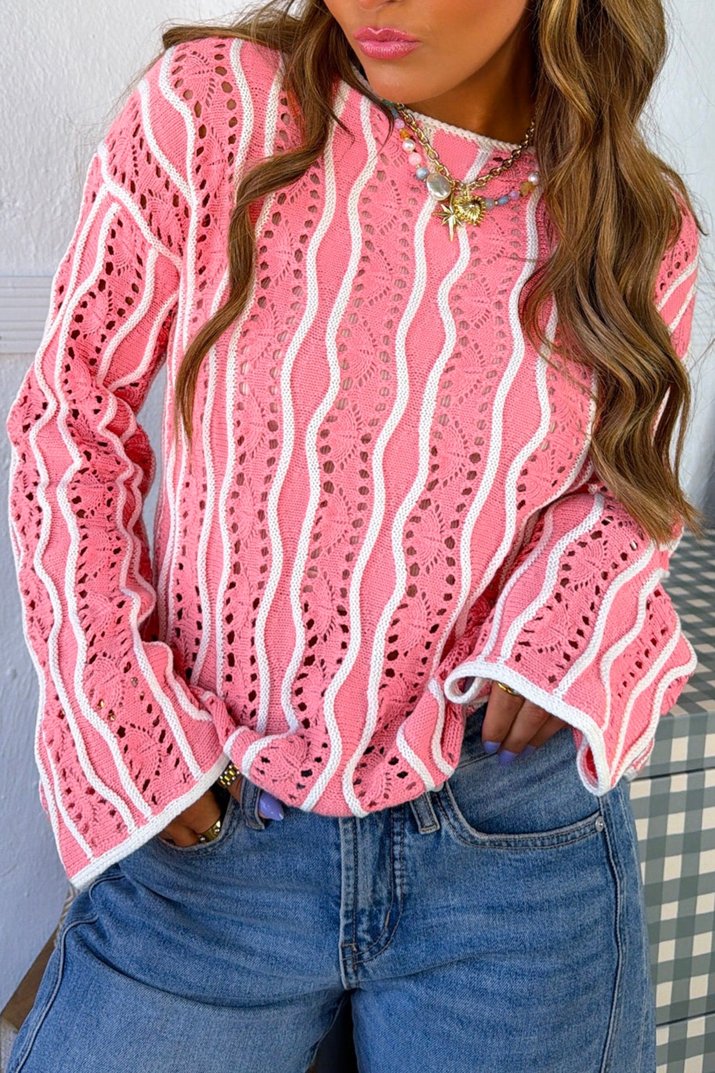 Wavy Days Knit Sweater