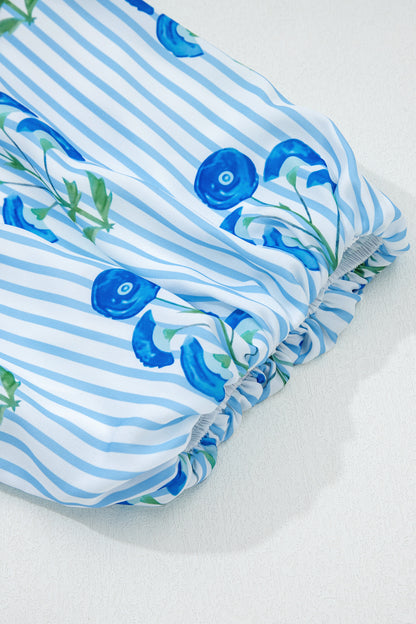 Blue Belle Bloom Mini Dress
