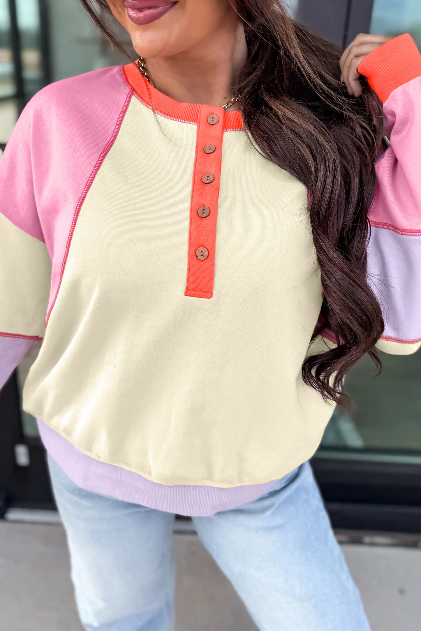 Candy Crush Colorblock Pullover