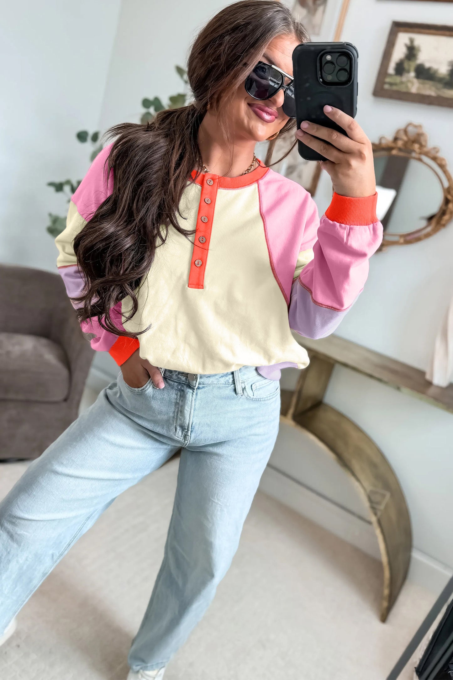 Candy Crush Colorblock Pullover