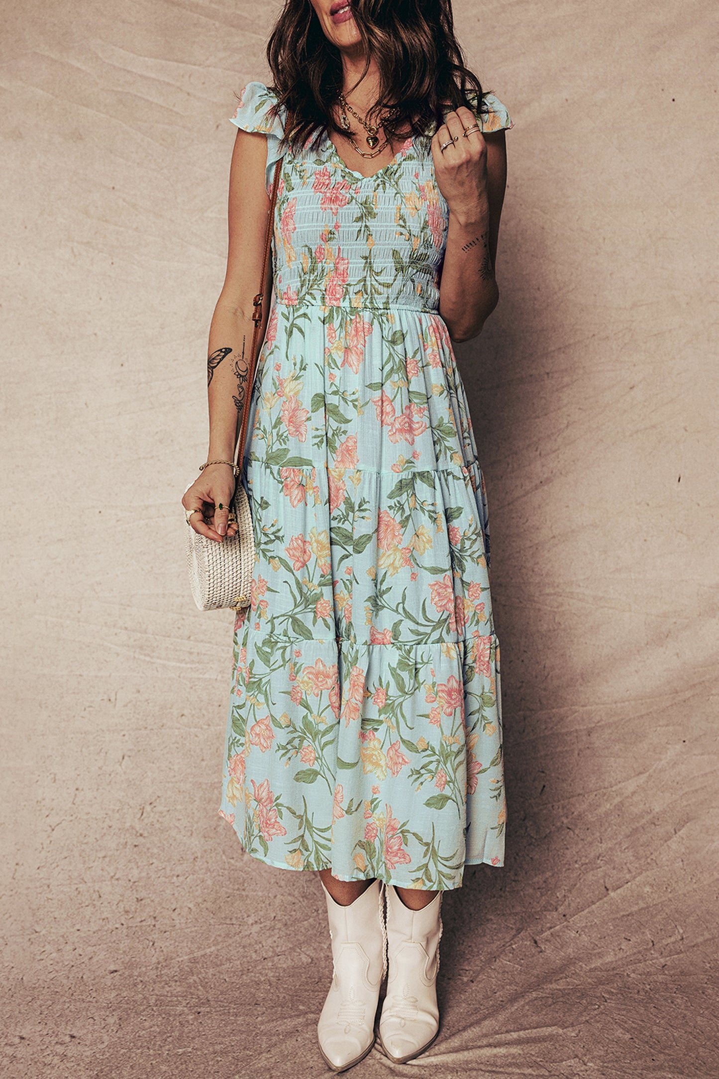 Smock Of The Town Midi Dress