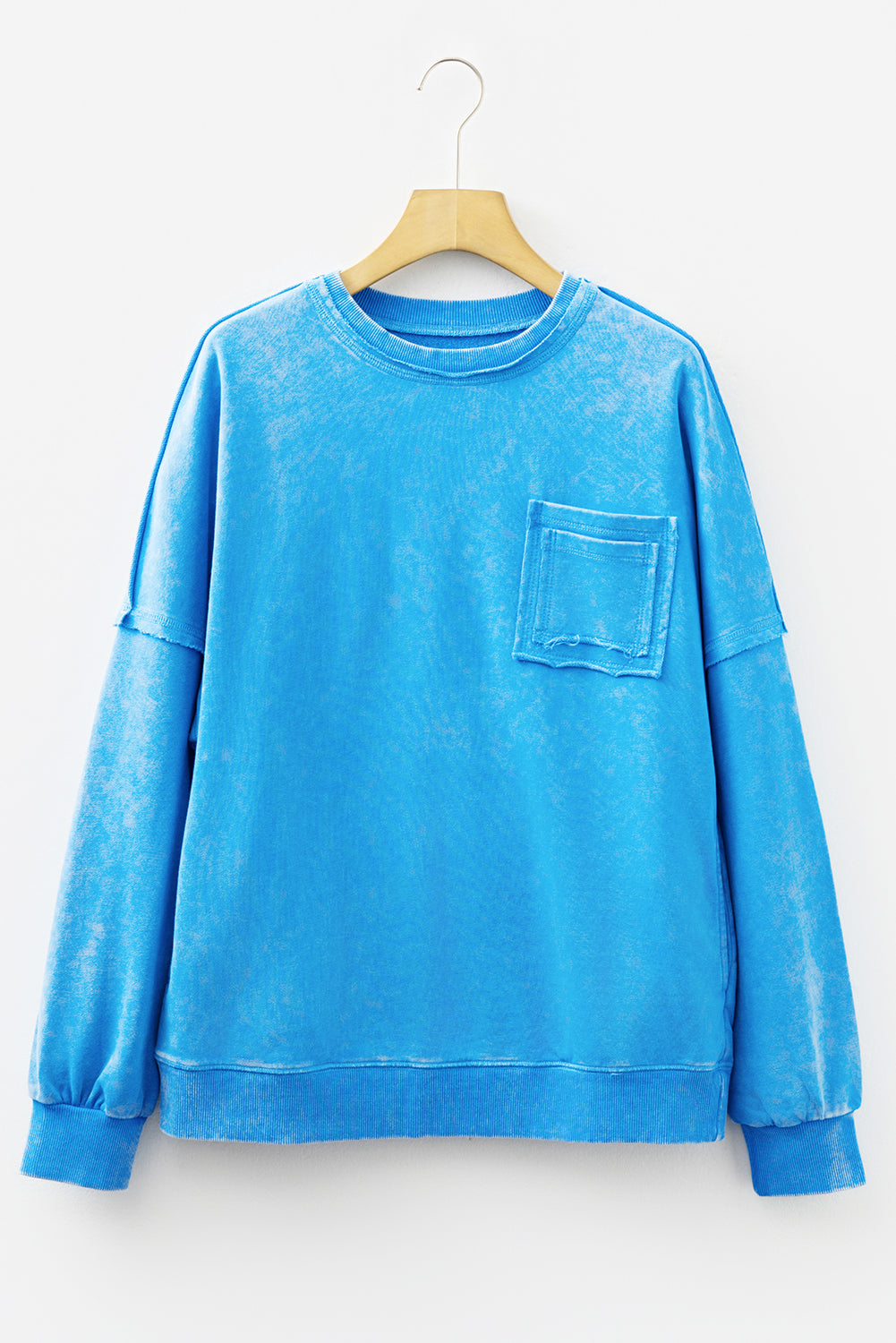 Blue Skies & Bonfires Mineral Wash Pullover