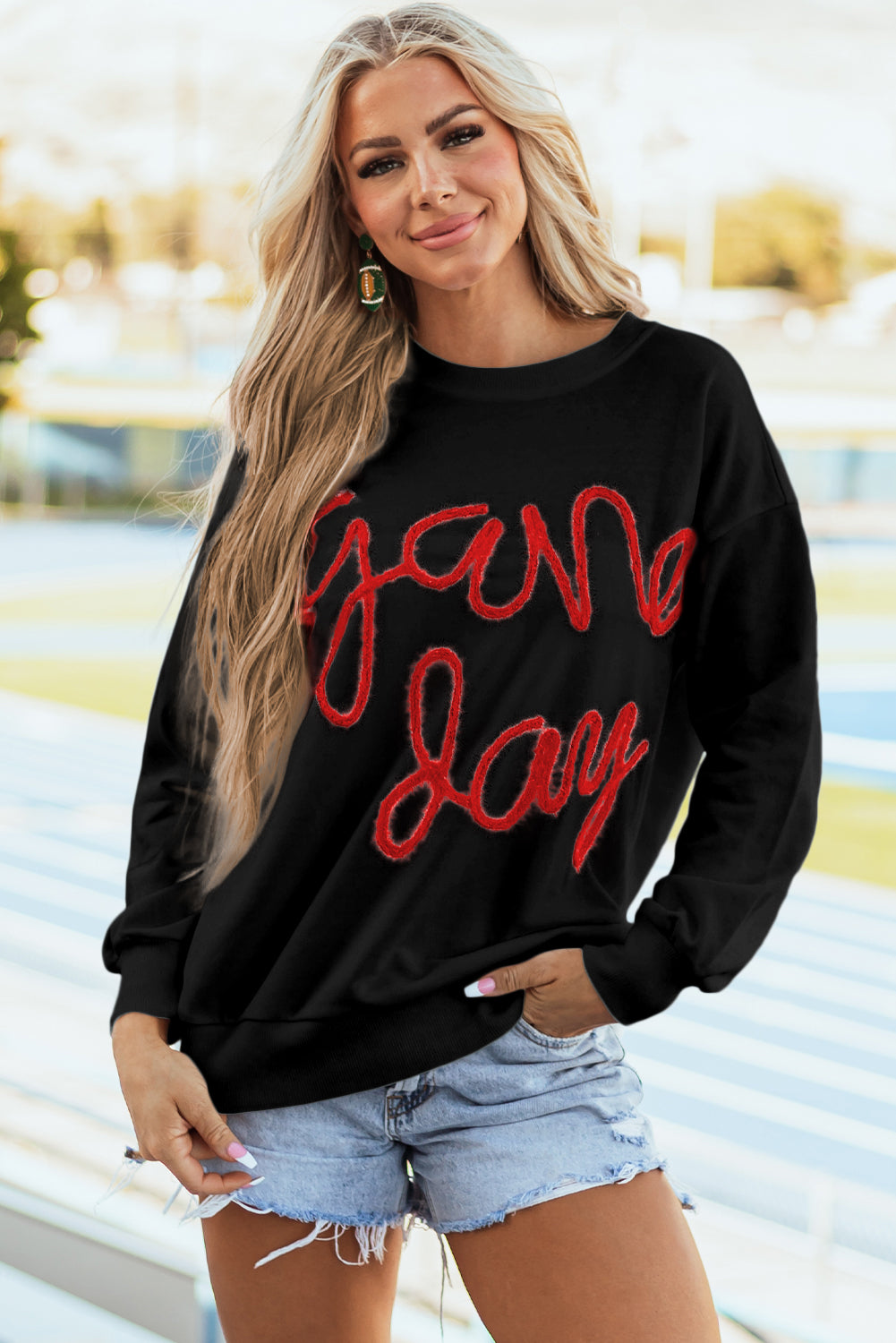 Game Day Drop Shoulder Sweatshirt