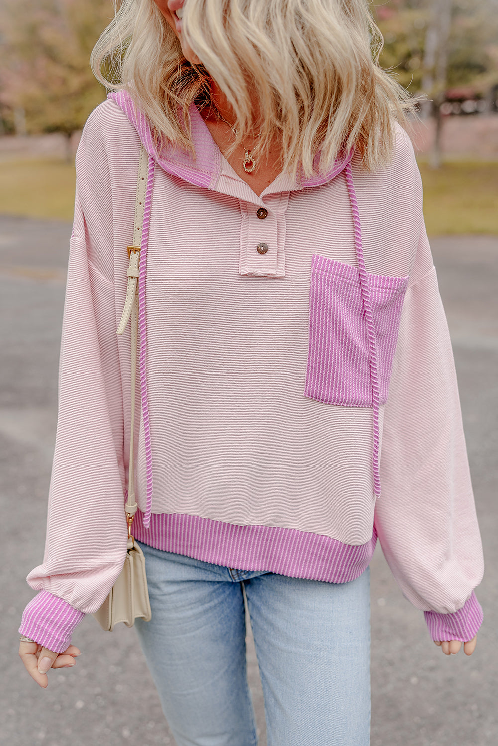 Blush Hour Hooded Top