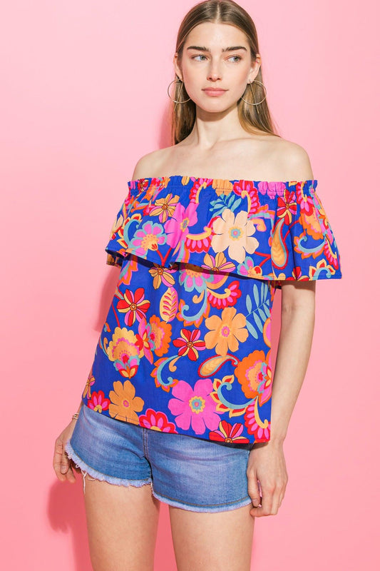 Flying Tomato Believe In Destiny Poplin Top