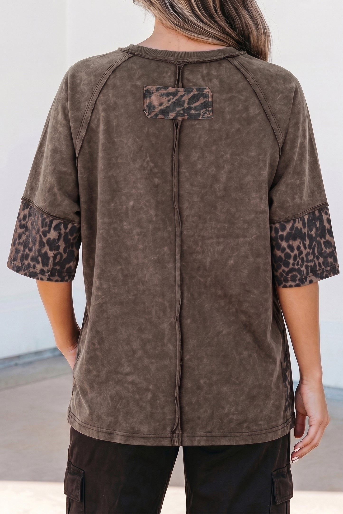 Leopard Star Patch T-Shirt