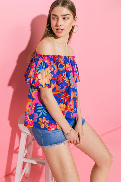 Flying Tomato Believe In Destiny Poplin Top