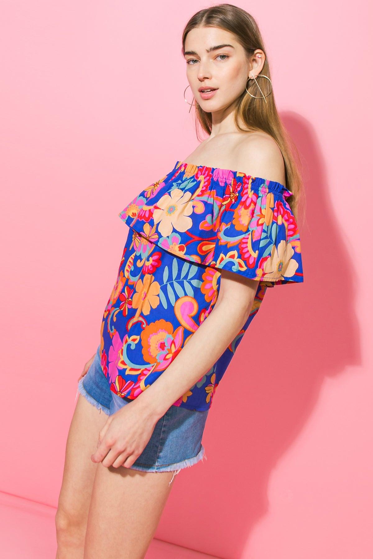 Flying Tomato Believe In Destiny Poplin Top